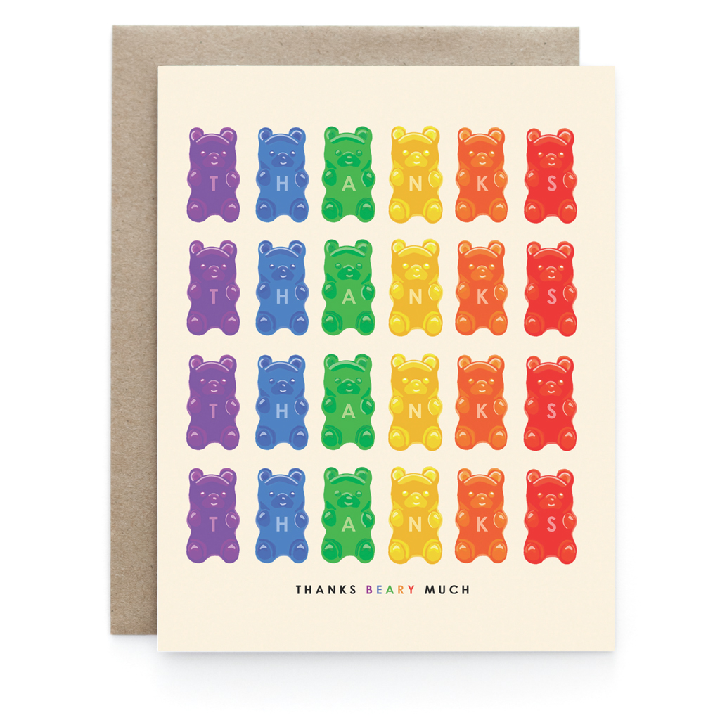 Big Puffy Gummy Bear Greeting Card